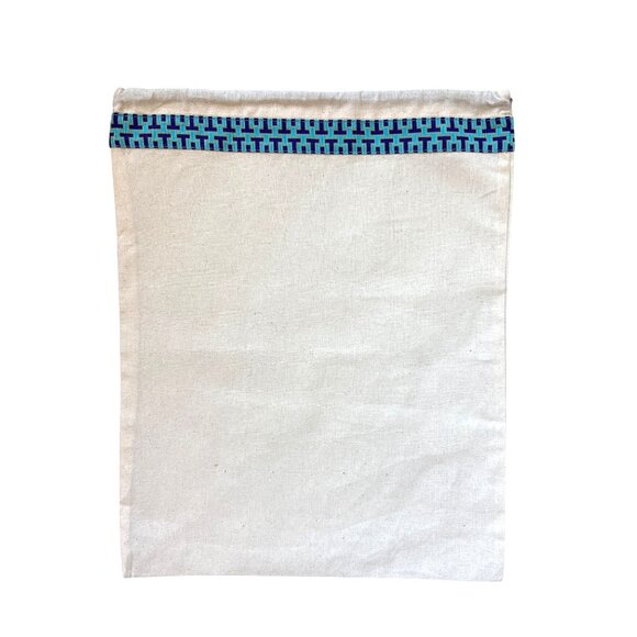 Tory‎ Burch Dust Bag Drawstring Cloth Logo Charm Storage Purse Authentic - Picture 4 of 4